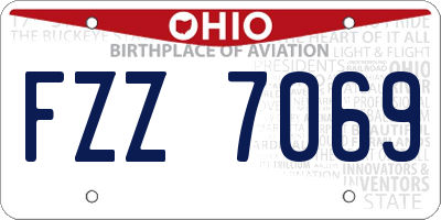 OH license plate FZZ7069