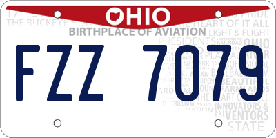 OH license plate FZZ7079