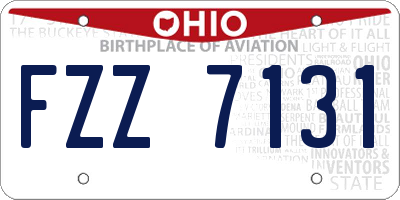OH license plate FZZ7131