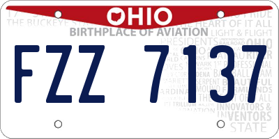 OH license plate FZZ7137