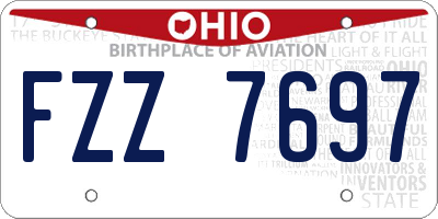 OH license plate FZZ7697