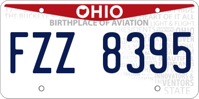 OH license plate FZZ8395