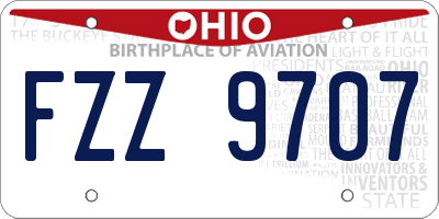 OH license plate FZZ9707