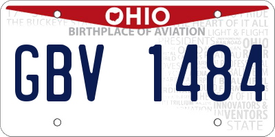 OH license plate GBV1484