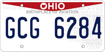 OH license plate GCG6284