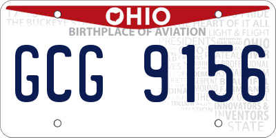 OH license plate GCG9156