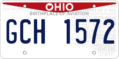OH license plate GCH1572