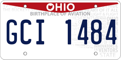 OH license plate GCI1484