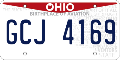 OH license plate GCJ4169