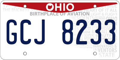OH license plate GCJ8233