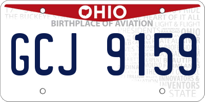 OH license plate GCJ9159