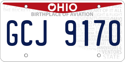 OH license plate GCJ9170