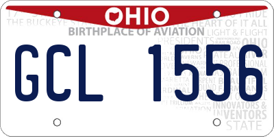 OH license plate GCL1556