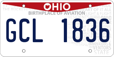 OH license plate GCL1836
