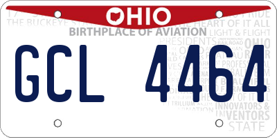 OH license plate GCL4464