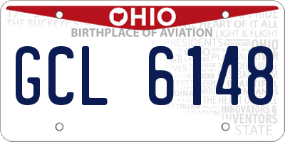 OH license plate GCL6148