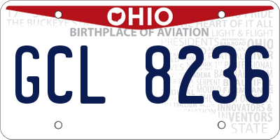 OH license plate GCL8236