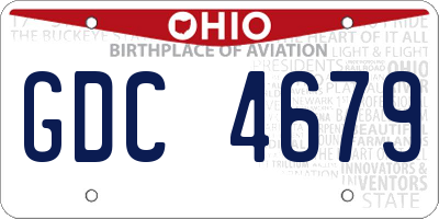 OH license plate GDC4679