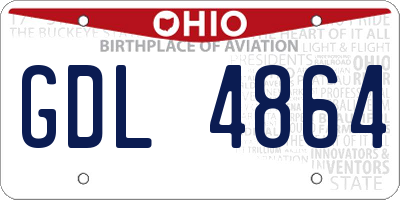 OH license plate GDL4864