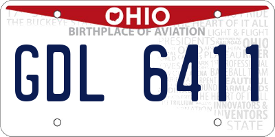 OH license plate GDL6411