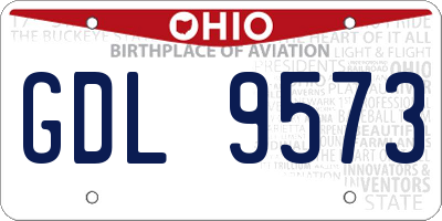 OH license plate GDL9573