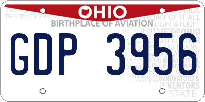 OH license plate GDP3956