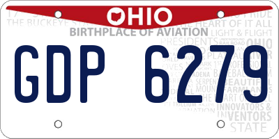 OH license plate GDP6279