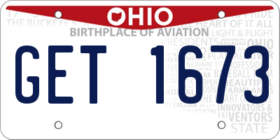 OH license plate GET1673