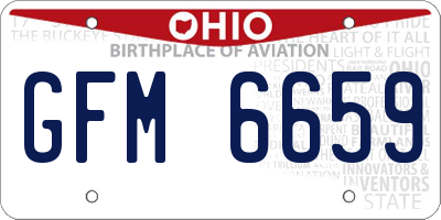 OH license plate GFM6659