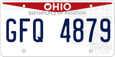 OH license plate GFQ4879