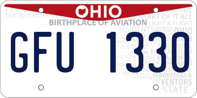 OH license plate GFU1330