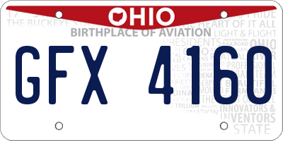 OH license plate GFX4160