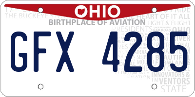 OH license plate GFX4285