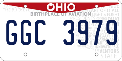 OH license plate GGC3979