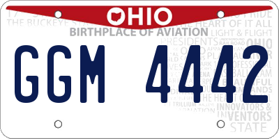 OH license plate GGM4442
