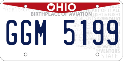 OH license plate GGM5199