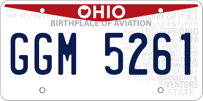 OH license plate GGM5261