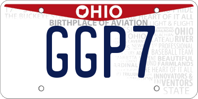 OH license plate GGP7