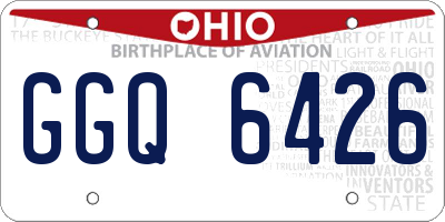 OH license plate GGQ6426