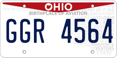 OH license plate GGR4564