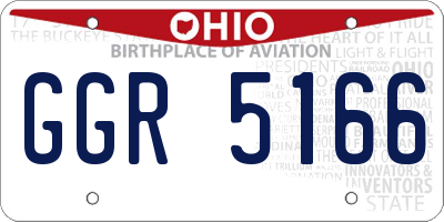 OH license plate GGR5166