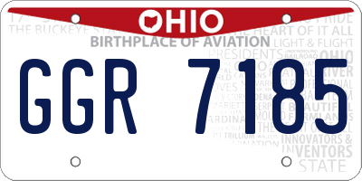OH license plate GGR7185