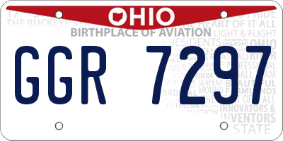 OH license plate GGR7297
