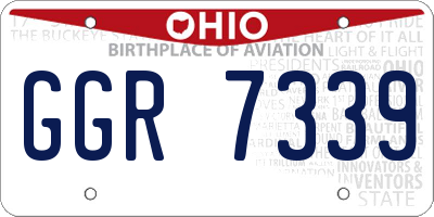 OH license plate GGR7339