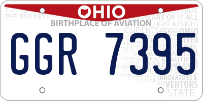 OH license plate GGR7395