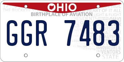 OH license plate GGR7483