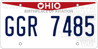 OH license plate GGR7485