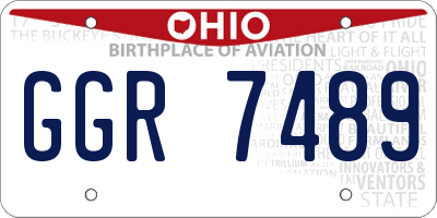 OH license plate GGR7489