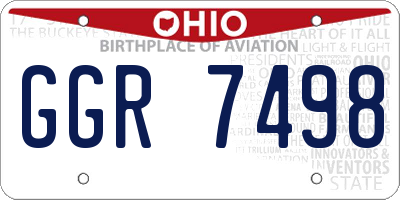 OH license plate GGR7498