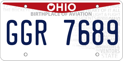 OH license plate GGR7689